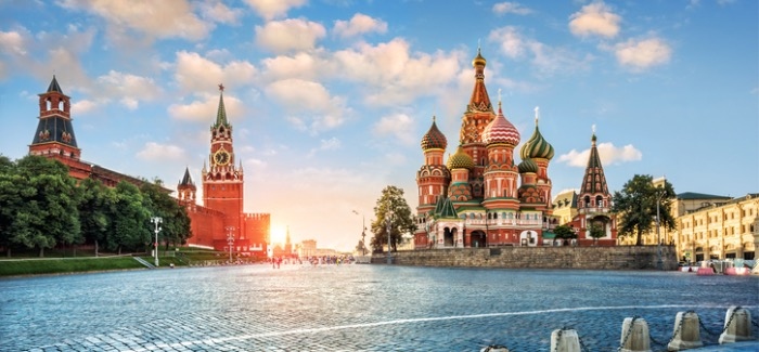 Moscow Red Square with St. Basil's Cathedral
