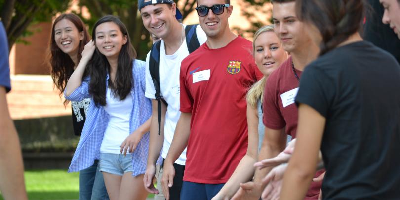 SMF Students Outside Event