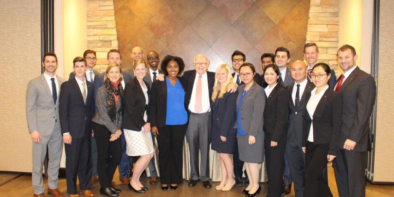 SMF Students with Warren Buffett