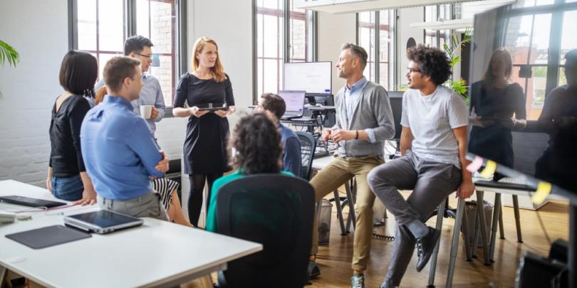 People in an office