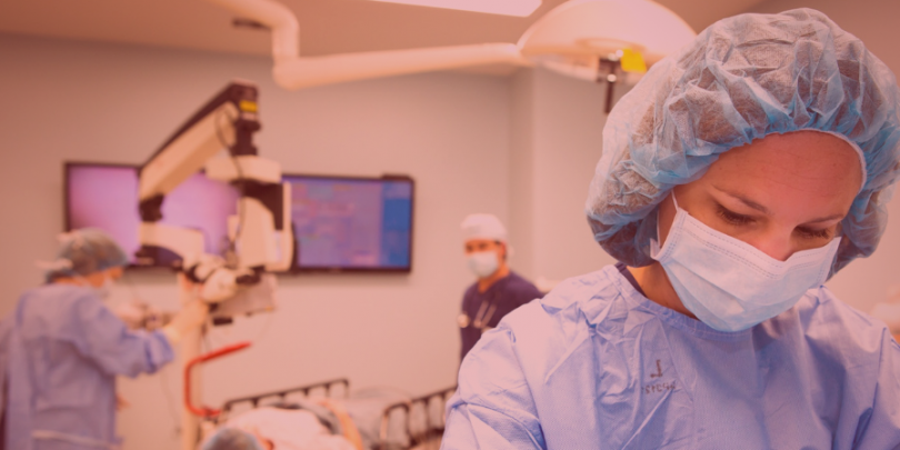 Nurse/Doctor in Scrubs in a Room