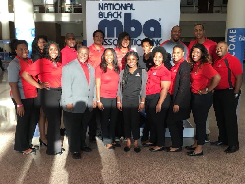 Raven Tiem with the National Black MBA Association at Fisher.