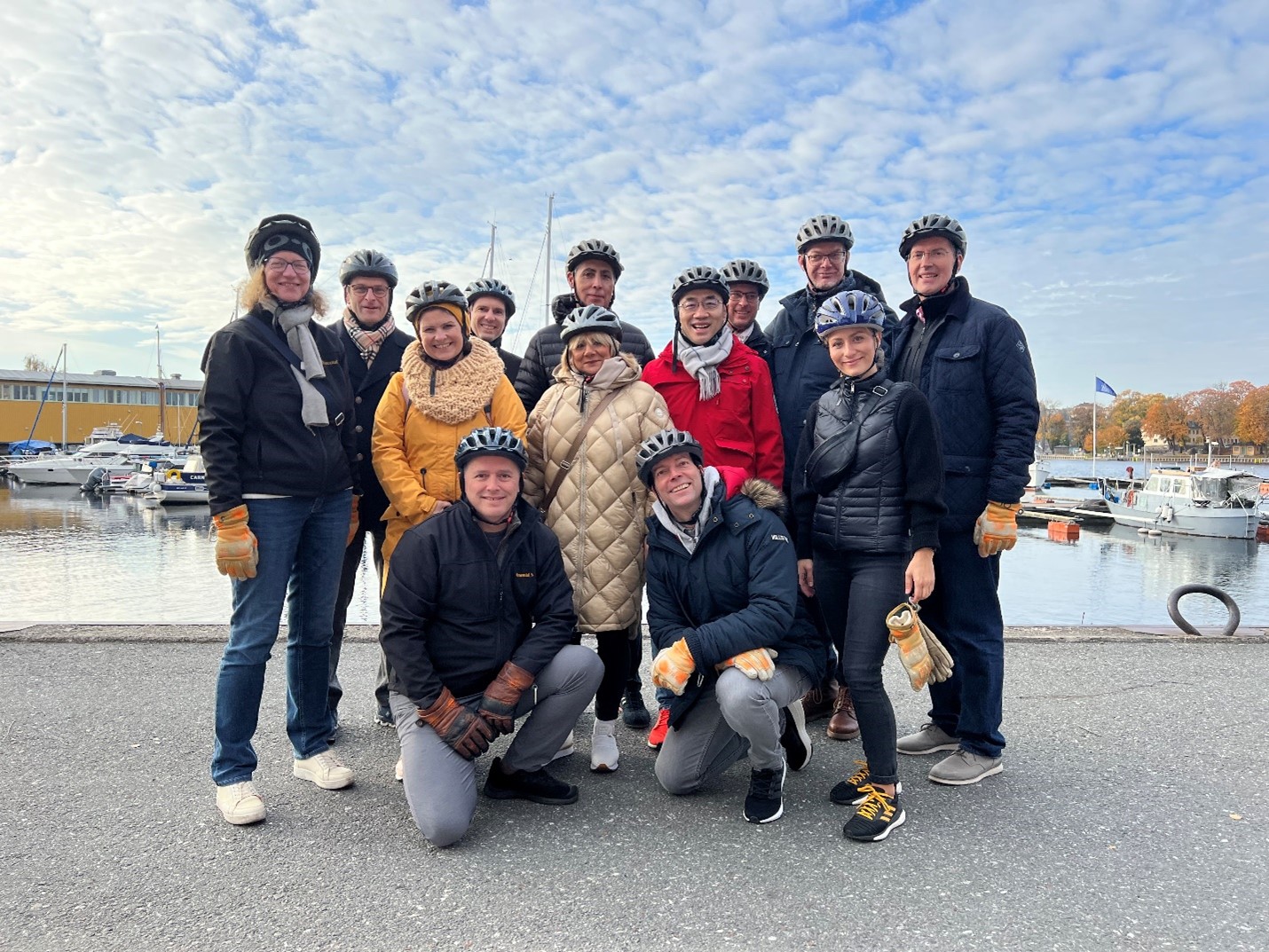 Song Qi is joined by members of the Conveying Solutions division on a team building event in Stockholm, Sweden.