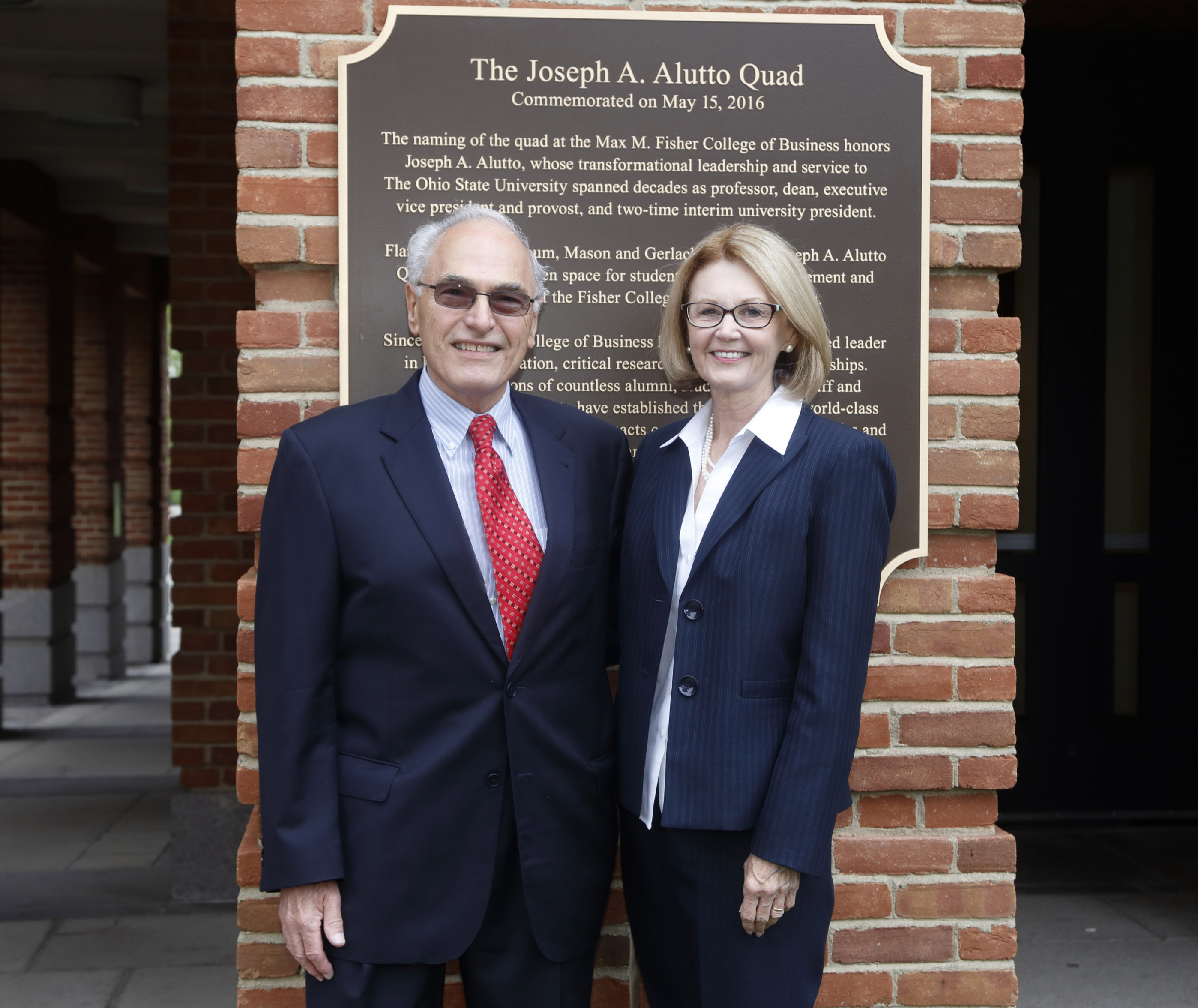 Carol Newcomb and Joe Alutto