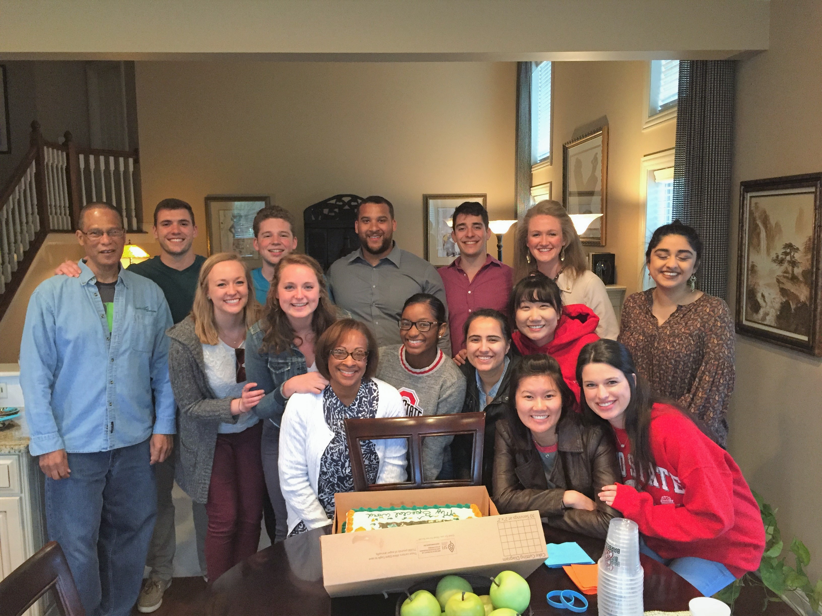 Buckeye Leadership Fellows at home with Dwight and Renee Smith