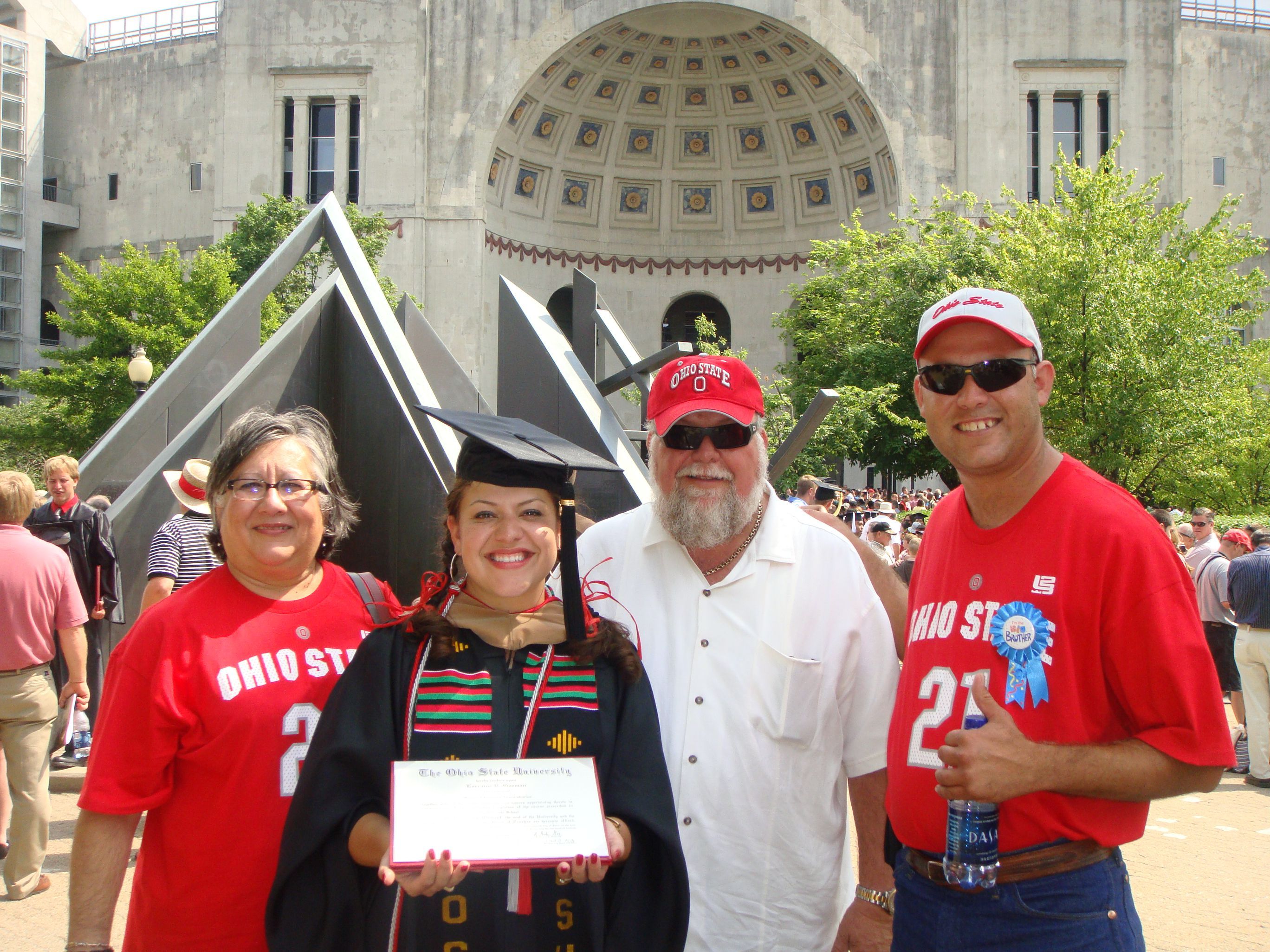 Lori Castillo on graduation day.
