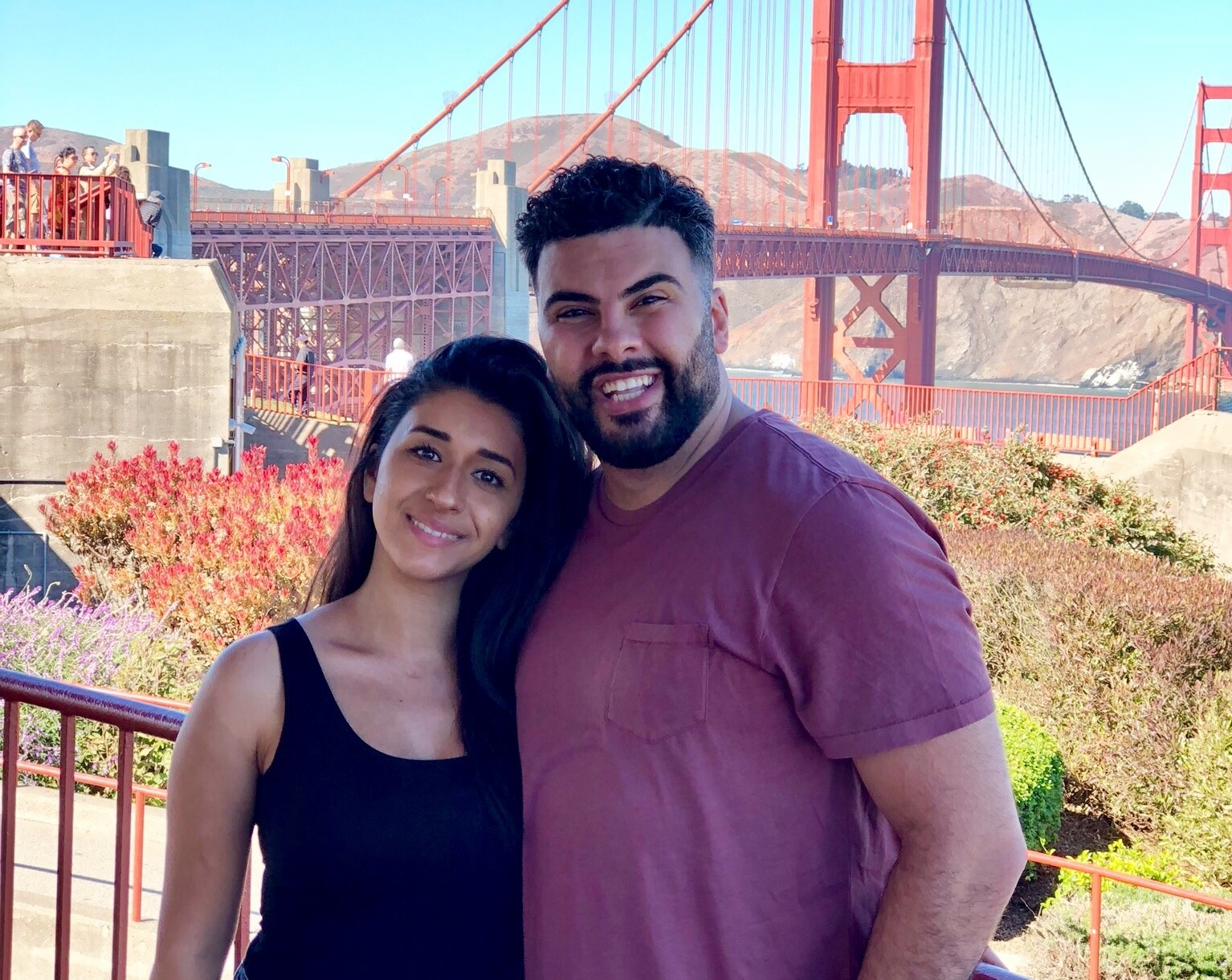 Malak Abdel-Hadi and husband