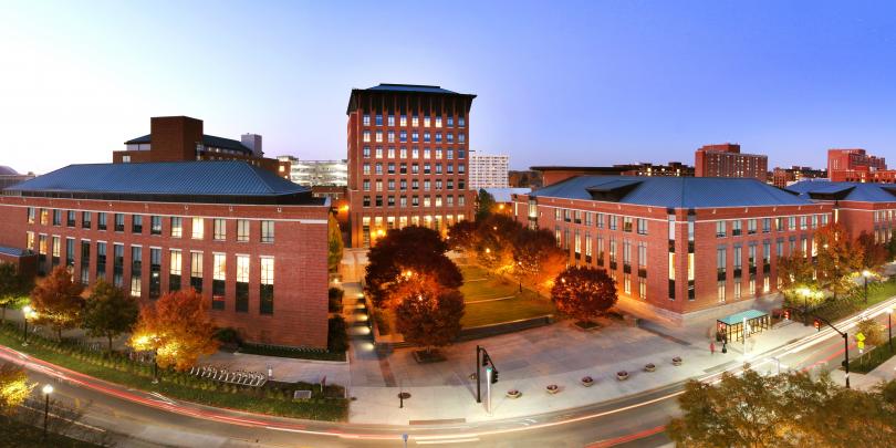 Panoramic photo of Fisher campus