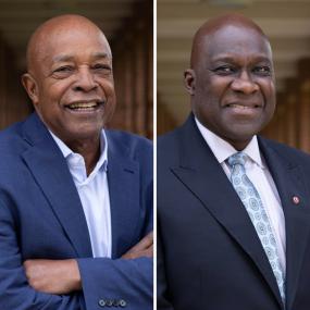 Ken Coleman (BS ’65, MBA ’72) and Jesse Tyson (MBA ’76)