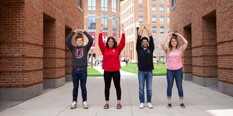 O-H-I-O on Fisher's campus