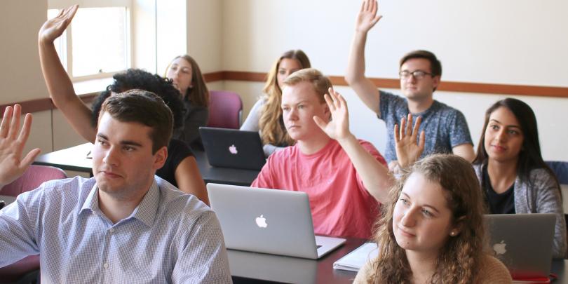 Students in a classroom